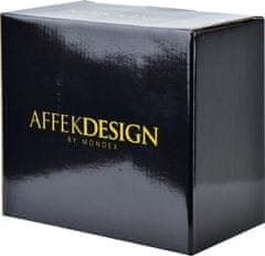 Affekdesign Porcelánová miska DIAMENT BLACK 17,5 x 7 cm čierna