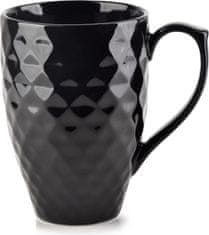 Affekdesign Porcelánový hrnček DIAMENT BLACK 280 ml čierny