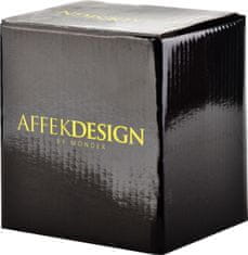 Affekdesign Porcelánový hrnček DIAMENT BLACK 280 ml čierny