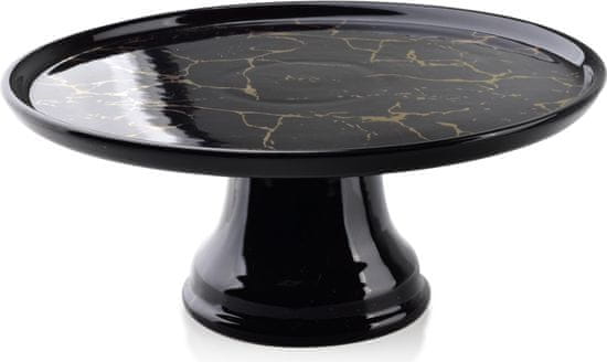 Affekdesign Porcelánový podnos LOUISE BLACK Patera 25 cm čierny