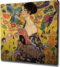 Wallity Reprodukcia obrazu Lady with fan KC242 45x45 cm