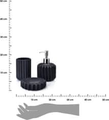 Dekorstyle Sada kúpeľňových doplnkov Ferra čierna