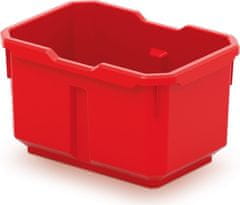 Prosperplast Sada úložných boxů 4 ks TITANIO 15,6 x 11 x 19,5 cm černo-červená