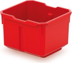 Prosperplast Sada úložných boxů 4 ks XEBLOCCK 15,7 x 14 x 21 cm černo-červená