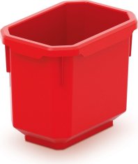 Prosperplast Sada úložných boxů 6 ks TITANIO 11 x 7,5 x 26,3 cm černo-červená