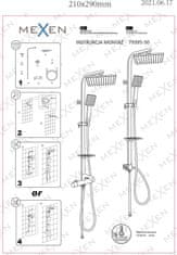 Mexen Sprchový set ERIK chróm