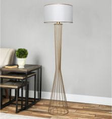 Opviq Stojacia lampa AYD XII 155 cm biela/zlatá