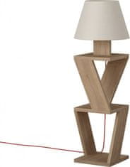 Hanah Home Stojacia lampa Kozena 85 cm dub/biela