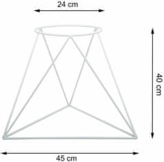 Dekorstyle Stojan na kvety Mell 40 cm biely