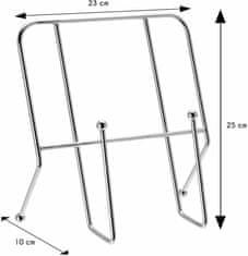 Dekorstyle Stojan na kuchársku knihu SILVER