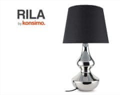 Konsimo Stolová lampa RILA strieborná/čierna