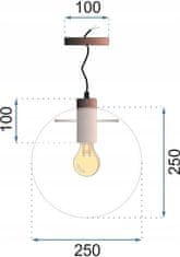 Tutumi Stropné svietidlo Lassi 25 cm biele