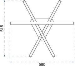 Tutumi Stropné svietidlo Plafon LED Modern strieborné