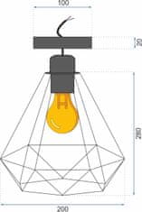 Tutumi Stropné svietidlo Reno 180986D
