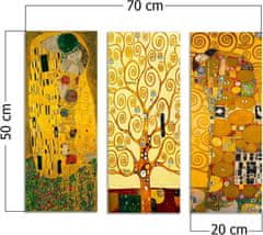 Hanah Home Súprava reprodukcie obrazov Gustav Klimt 20x50 cm 3 ks