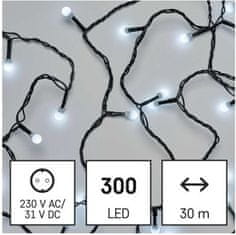 EMOS Svetelná LED reťaz Cherry s časovačom 30 m studená biela
