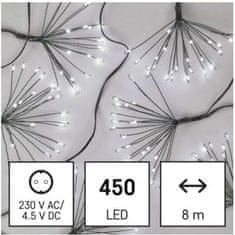 EMOS Svetelná LED reťaz Nano 8 m s časovačom studená biela