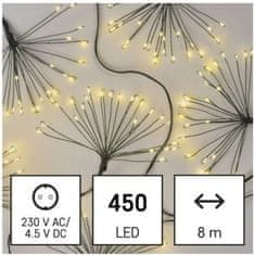 EMOS Svetelná LED reťaz Nano 8 m s časovačom teplá biela