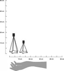 Dekorstyle Sviatočné svietniky Star 2 kusy