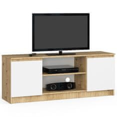 Akord TV stolík Beron 140 cm dub artisan/biela