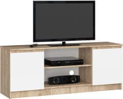 Akord TV stolík Beron 140 cm sonoma/biela