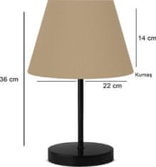 Opviq Stolová lampa Dantos 36 cm béžová/čierna