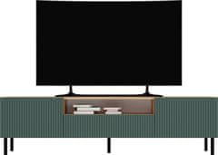 Topeshop TV stolík KAMA 160 cm dub artisan/zelený