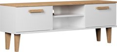 Kocot kids TV stolík DENVER 120 cm biely/dub hickory