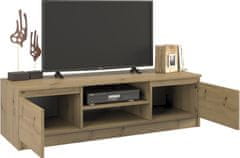 Topeshop TV stolík Marty 120 CM dub artisan