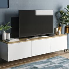 Hanah Home TV stolík Neon 160 cm dub/biela