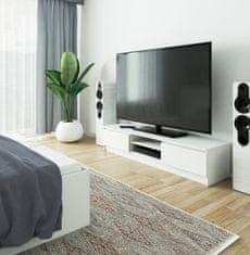 Akord TV stolík Ronon 160 cm biely