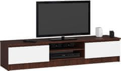 Akord TV stolík Ronon 160 cm wenge/biely