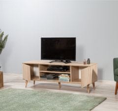 Hanah Home TV stolík Truva 140 cm dub sonoma