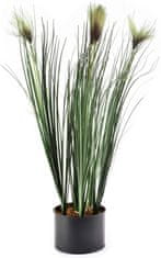 Mondex Umelá kvetina GRASS 64 cm zelená/hnedá