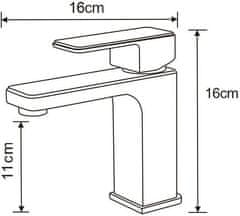 Mexen Umývadlová batéria CETUS čierna
