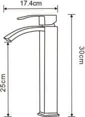 Mexen Umývadlová batéria vysoká LIBRA chrómová