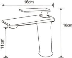 Mexen Umývadlová batéria PURUS biela/zlatá