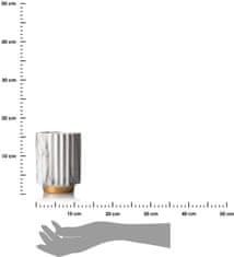 Dekorstyle Váza Marabeling biely mramor