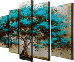 Hanah Home Viacdielny obraz BLUE TREE 105x70 cm