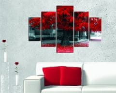 Hanah Home Viacdielny obraz Red Tree 92 x 56 cm