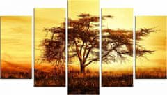 Hanah Home Viacdielny obraz Tree In The Golden Hour 110x60 cm