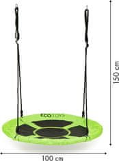 EcoToys Záhradná hojdačka Lexi 100 cm zelená