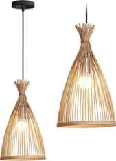 Tutumi Závesná lampa La Belle Boho II čierna/hnedá