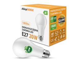 Berge LED žiarovka - E27 - A80 - 20W - 1800Lm - teplá biela