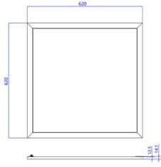 Light Impressions Deko-Light LED panel - štandard 625x625 mm, 94 W, RGB/2700-6500 K, biela 100159