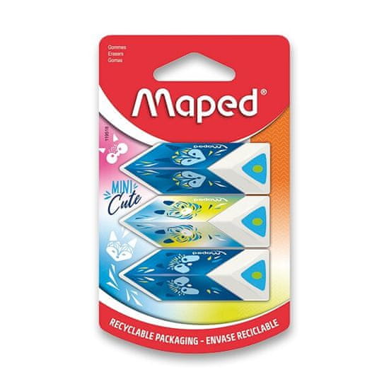 Maped Guma Pyramíd Mini Cute 3 ks