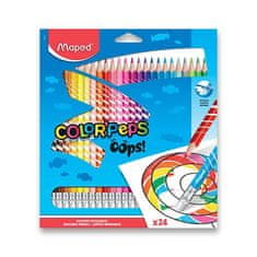 Maped - Bezdrevé pastelky Color&#39;Peps Oops s gumou 24 ks