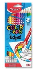 Maped - Bezdrevé pastelky Color&#39;Peps Oops s gumou 12 ks