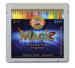 KOH-I-NOOR Umelecké pastelky Magic 3v1 - 23+1 ks