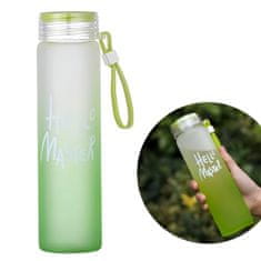 LIVEFY sklenená fľaša Glassy 400ml, zelená